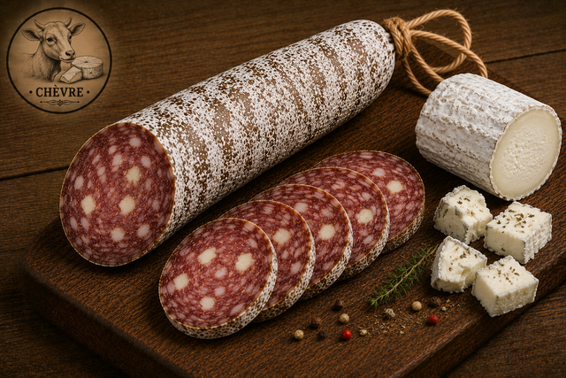 Saucisson sec au fromage de chèvre